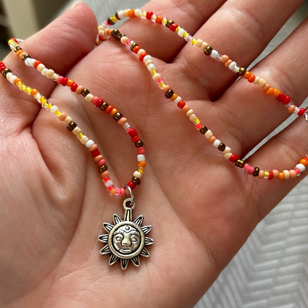 Sunny Seed Bead Necklace